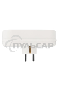 Набор тройников электрических линейных Rexant 16 А с заземлением, белый (2 шт./уп.)