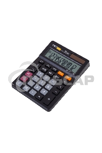 Калькулятор настольный Deli EM01320 черный 12-разр.