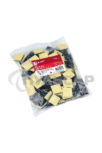 Площадка EKF plc-20x20-b самоклеящаяся (20х20мм.) черная (100шт.) EKF