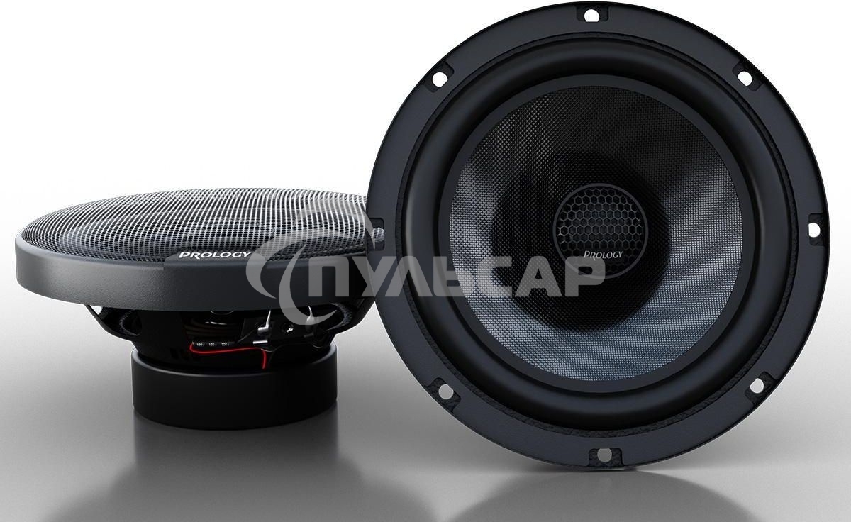 Колонки автомобильные Prology PS-165 180Вт 89дБ 4Ом 16см (6.5дюйм) (ком.:2кол.) коаксиальные двухполосные
