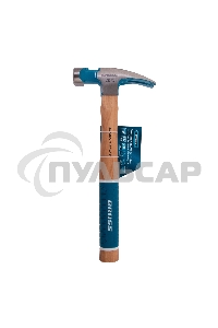 Молоток-гвоздодер,560 г, угол 75, магнит, обрезиненная рукоятка AMERICAN HICKORY GROSS