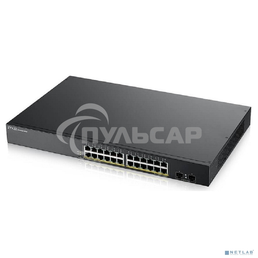 Коммутатор Smart L2 PoE+ Zyxel GS1900-24HPv2, rack 19