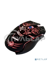 Мышь беспроводная Dialog Gan-Kata MRGK-12UR черный, 1600 dpi, радиоканал, USB, кнопки - 6