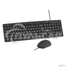 Комплект клавиатура + мышь CBR KB SET 709, USB. Клавиатура: 104 кл., офисн., 1,5 м. Мышь: 1000 dpi, 3 кн., 1,5 м