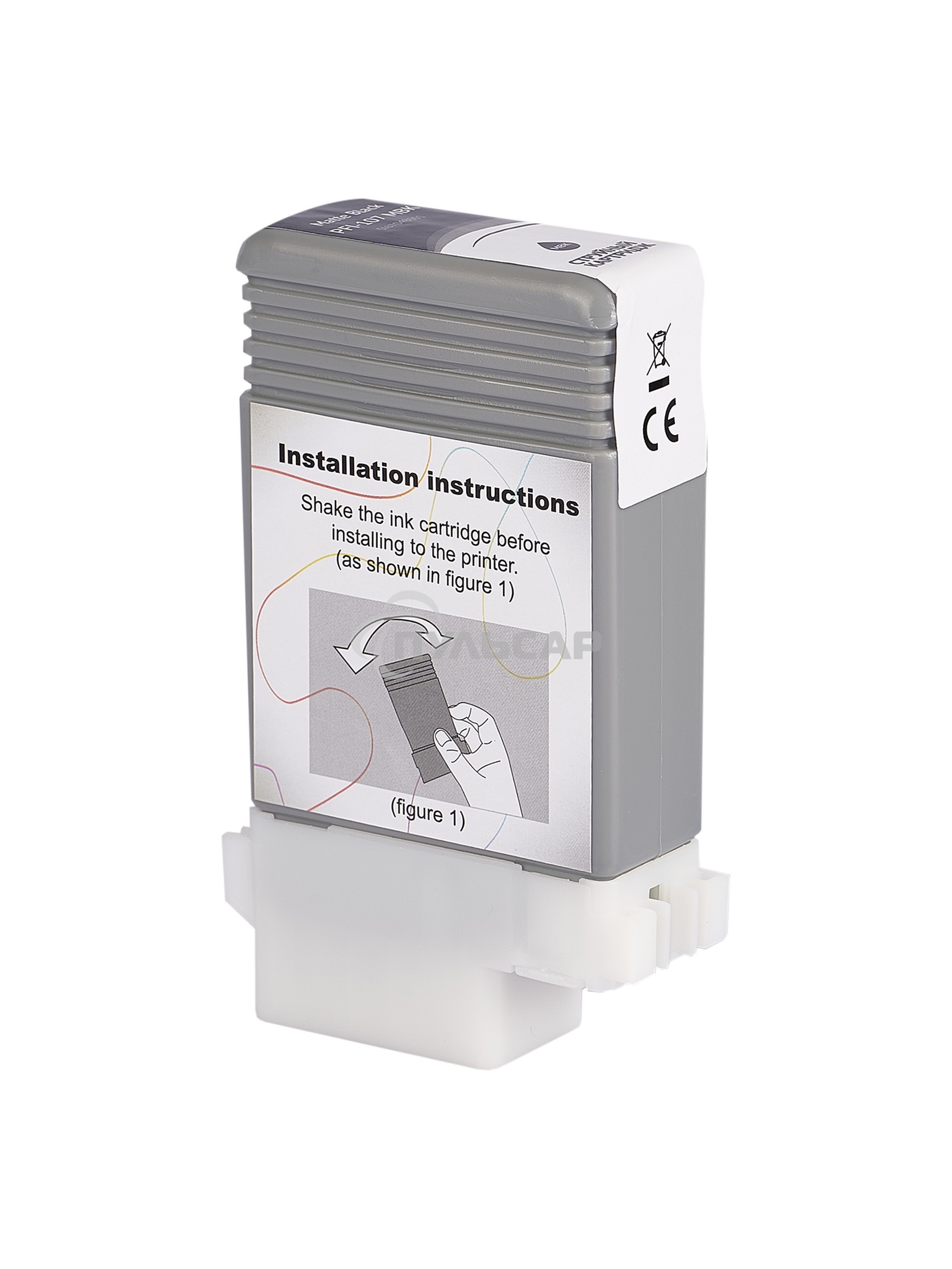 Струйный картридж Sakura 6704B001 (PFI-107 MBK) для Canon, черный матовый, 130 мл.