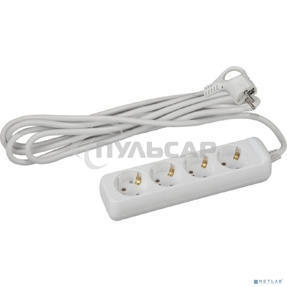 Удлинитель 4 гнезда 5м с/з U-4e-5m ПВС Б0028375 ЭРА