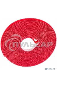 Лента (липучка) Hyperline WASNR-5x9-RD в рулоне, ширина 9 мм, длина 5 м, красная