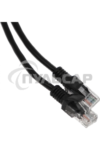 Патч-корд UTP Cablexpert кат.5e, 2м, литой, многожильный черный