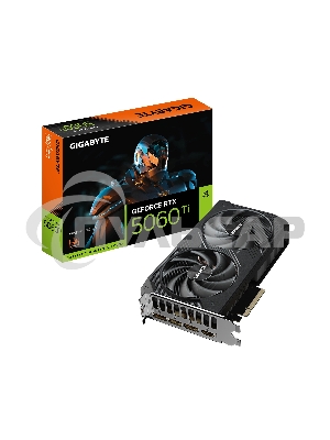 Видеокарта Gigabyte PCI-E 5.0 GV-N506TWF2-16GD 1.0 NVIDIA GeForce RTX 5060TI 16Gb 128bit GDDR7 2572/28000 HDMIx1 DPx3 HDCP Ret