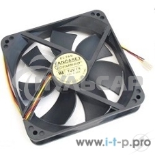 Вентилятор для корпуса Gembird FANCASE3 черный, 120 мм, 2000 об/мин, 38 дБ, 3 pin