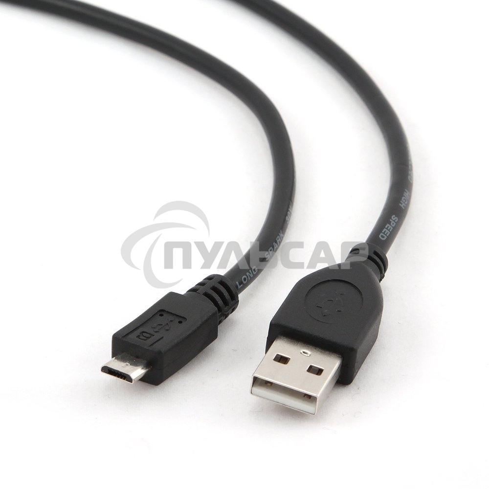 Кабель USB2.0 Pro Cablexpert CCP-mUSB2-AMBM-10, AM/microBM 5P, 3м, экран, черный, пакет