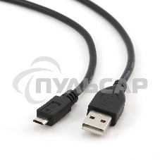 Кабель USB2.0 Pro Cablexpert CCP-mUSB2-AMBM-10, AM/microBM 5P, 3м, экран, черный, пакет