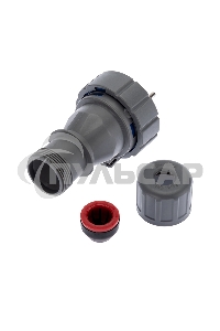 Вилка прямая влагозащищенная 2P+РE, 16 А, IP68 Rexant