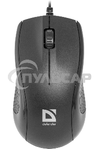 Мышь проводная Defender Optimum MB-160 черный, 1000 dpi, USB, кнопки - 3