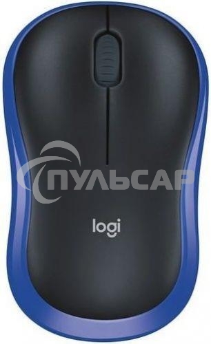 Мышь беспроводная Logitech M185 синий, 1000 dpi, радиоканал, USB, кнопки - 3