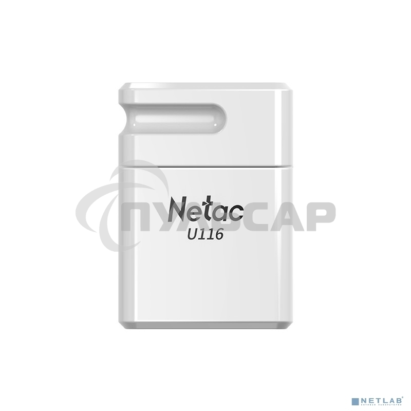 Флешка USB Netac U116 mini NT03U116N-032G-32WH USB 3.2 32 Gb, up to 130Mb/s белый