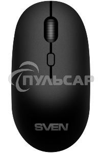 Мышь беспроводная SVEN RX-222W черный, 1800 dpi, радиоканал, Bluetooth, USB, кнопки - 4