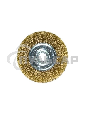 Кордщетка Matrix для ушм 100 мм посадка 22.2мм плоская латунированная витая проволока