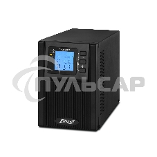 Источник бесперебойного питания PowerMan Online 1000 PLUS (1000ВА/800Вт, Online-Double conversion/LCD Display/USB/Software/RJ11/45,RS-232)