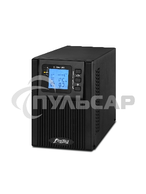 Источник бесперебойного питания PowerMan Online 1000 PLUS (1000ВА/800Вт, Online-Double conversion/LCD Display/USB/Software/RJ11/45,RS-232)
