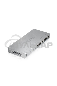 Коммутатор Zyxel GS1008HP Switch PoE +, 8xGE PoE +, tabletop, metal, silent, budget PoE 60 W