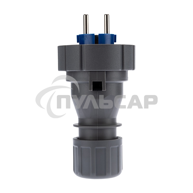 Вилка прямая влагозащищенная 2P+РE, 16 А, IP68 Rexant