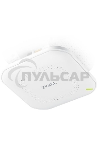 Точка доступа Zyxel NebulaFlex NWA90AX PRO, WiFi 6, 802.11a/b/g/n/ac/ax (2,4 и 5 ГГц), MU-MIMO, антенны 3x3, до 575+2400 Мбит/с, 1xLAN 2.5GE, PoE, защита от 4G/5G, БП в комплекте