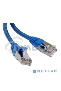 Патч-корд Hyperline PC-LPM-STP-RJ45-RJ45-C5e-0.5M-LSZH-BL Патч-корд F/­UTP, экранированный, Cat.5e, LSZH, 0.5 м, синий