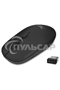 Мышь беспроводная SVEN RX-222W черный, 1800 dpi, радиоканал, Bluetooth, USB, кнопки - 4