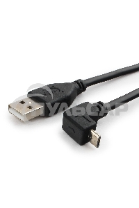 Кабель Gembird/Cablexpert Pro CCP-mUSB2-AMBM90-6, AM/microBM 5P, 1,8м, угловой, экран, черный