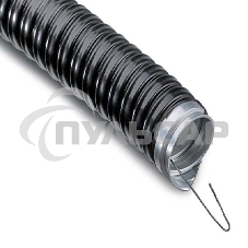 Металлорукав в ПВХ изоляции МРПИнг-25 (бухта 50 м/уп.) с зондом, черный Rexant Металлорукав в ПВХ изоляции МРПИнг-25 (бухта 50 м/уп.) с зондом, черный Rexant