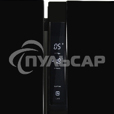 Холодильник Hyundai CS5003F черное стекло двухкамерный Side by Side 331/165л морозилка сбоку