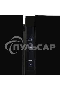 Холодильник Hyundai CS5003F черное стекло двухкамерный Side by Side 331/165л морозилка сбоку