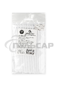 Хомуты-липучки на основе ленты Velcro VT-145x11WT 145 x 11 мм, белые (12 шт.)