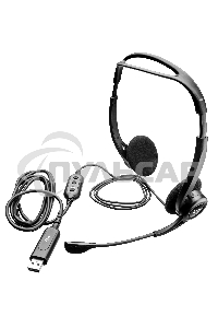 Наушники с микрофоном Logitech 960 черный 2.4м накладные оголовье (981-000100)