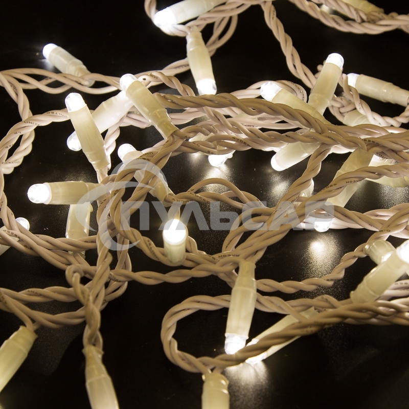 Гирлянда Neon-night Нить 10м, с эффектом мерцания, белый ПВХ, 230В, Теплый белый