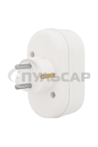 Набор двойников электрических Rexant 16 А с заземлением, белый (2 шт./уп.)