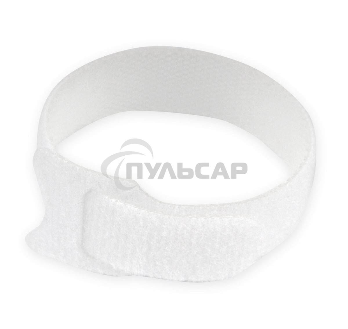 Хомуты-липучки на основе ленты Velcro VT-145x11WT 145 x 11 мм, белые (12 шт.)