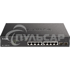 Коммутатор D-Link DGS-1100-10MPPV2/A 8G 2SFP 8PoE+ настраиваемый