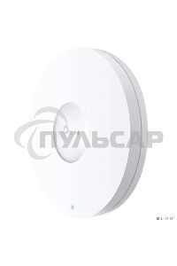 Точка доступа TP-Link 11AX dual-band ceiling access point, up to 1200 Mbit / s at 5 GHz and up to 574 Mbit / s at 2.4 GHz, 1 10/100/1000Mbps LAN port, support PoE 802.3at standard, support BSS coloring, Seamless Roaming, Mesh, Band Steering, Airtime Fairn