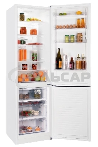 Холодильник Nordfrost NRB 154 W белый матовый двухкамерный 238/115 л морозилка снизу, капельная система