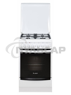 Плита комбинированная Gefest ПГЭ 5102-03 0023 белый, конфорок 4 газовых, духовка 55 л, 50 см x 85 см x 58.5 см
