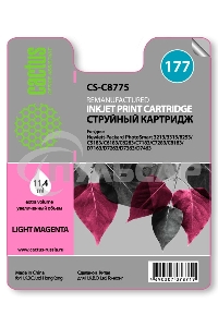Картридж струйный Cactus CS-C8775 №177 светло-пурпурный (11.4 мл) для HP PS 3213/3313/8253/C5183/C6183/C6283/C7183/C7283/C8183/D7163/D7263/D7363/D7463