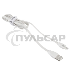 Кабель USB ACD-Life MicroUSB ~ USB-A TPE, 1м, белый (ACD-U920-M1W)