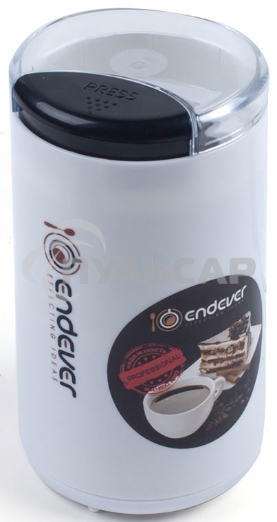 Кофемолка Endever Costa-1053, 250 Вт, 15000 об/мин, вес продукта для помола 100 гр, ABS-пластик, защита от перегрева двигателя