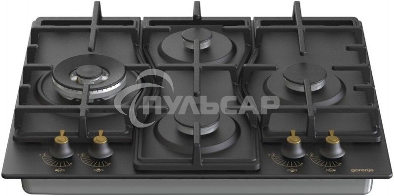 Газовая варочная панель Gorenje GW6D42CLB черный