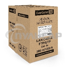 Кабель ExeGate UTP 4 пары кат.5e медь, 24AWG, LSZH, бухта 305м, оранжевый