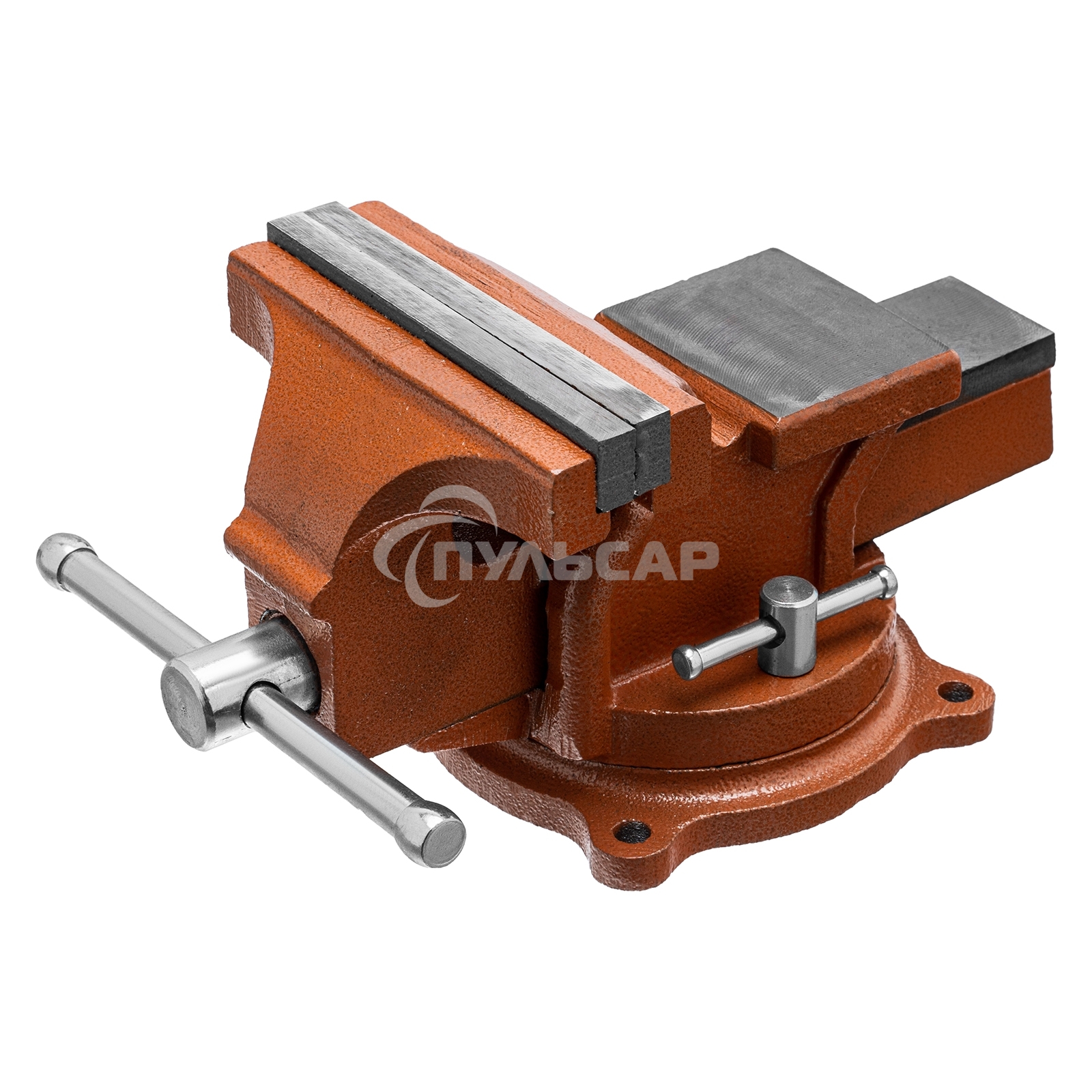 Тиски SPARTA 186255слесарные 125мм поворотные с наковальней