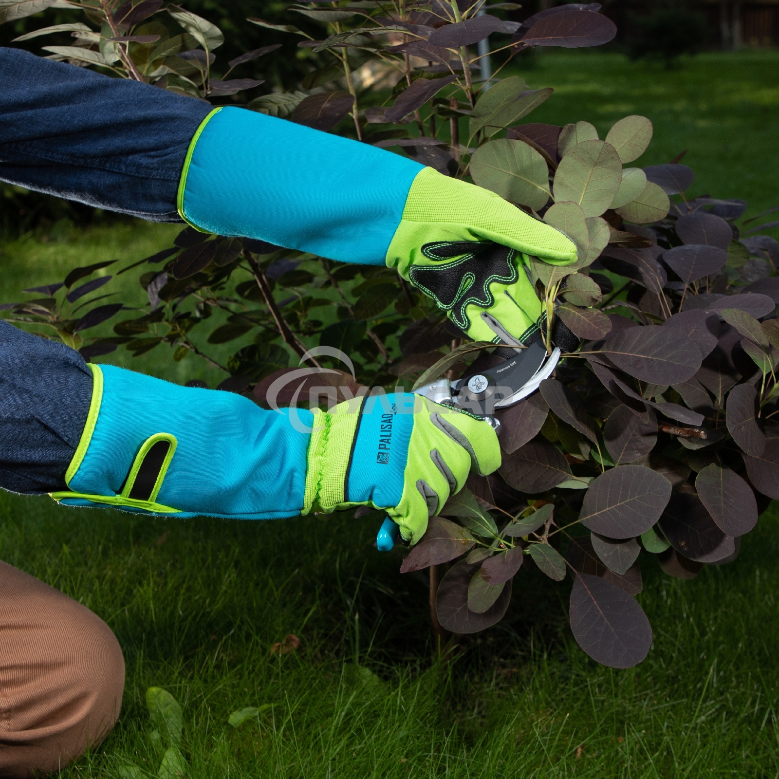 Перчатки садовые с удлиненной манжетой, размер 8, Luxe Palisad