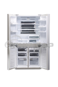 Холодильник Sharp SJ-GX98PRD темно-бордовый трехкамерный Side by Side 394/211 л морозилка снизу